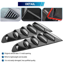 Load image into Gallery viewer, Brand New 2PCS FORD MUSTANG 2015-2023 Glossy Black Side Window Scoop Quarter Louver Cover