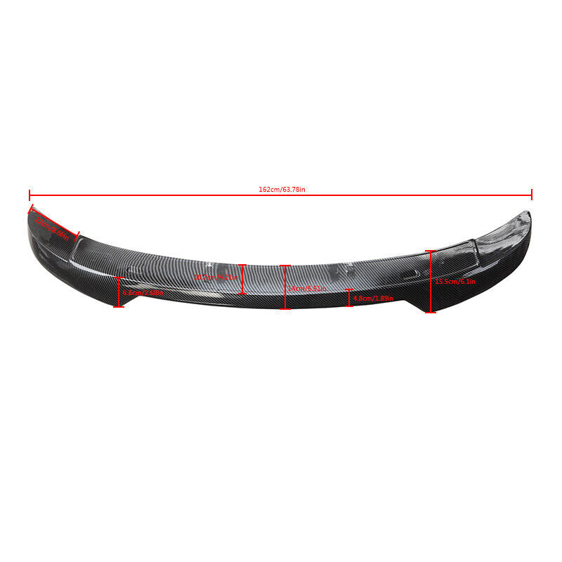 BRAND NEW 2011-2023 DODGE CHARGER CARBON FIBER LOOK HIGHKICK REAR TRUNK DUCKBILL SPOILER WING