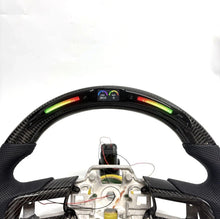 Load image into Gallery viewer, BRAND NEW 2015-2017 FORD MUSTANG ECO BOOST/ GT/ SHELBY GT350/ GT350R Real Carbon Fiber Steering Wheel Integrated LED With Replacement Trim