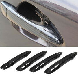 Brand New 4PCS Real Carbon Fiber Door Handle Knob Cover Trim Fit For Lexus IS/ES/GS/LS/CT