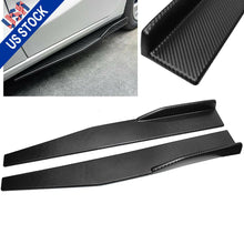Load image into Gallery viewer, Brand New 2PCS Universal ABS Carbon Fiber Look Side Skirt Rocker Splitters Winglet Diffuser 31&quot;X4&quot;