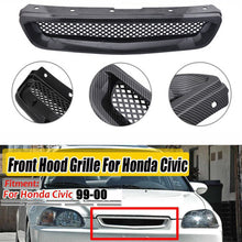 Load image into Gallery viewer, BRAND NEW 1999-2000 Honda Civic EK JDM Type-R Carbon Fiber Style Mesh Front Hood Grill