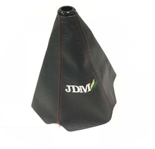 Load image into Gallery viewer, Brand New Universal JDM Leather PVC Red Stitching Leather Gear Manual Shifter Shift Knob Boot Cover