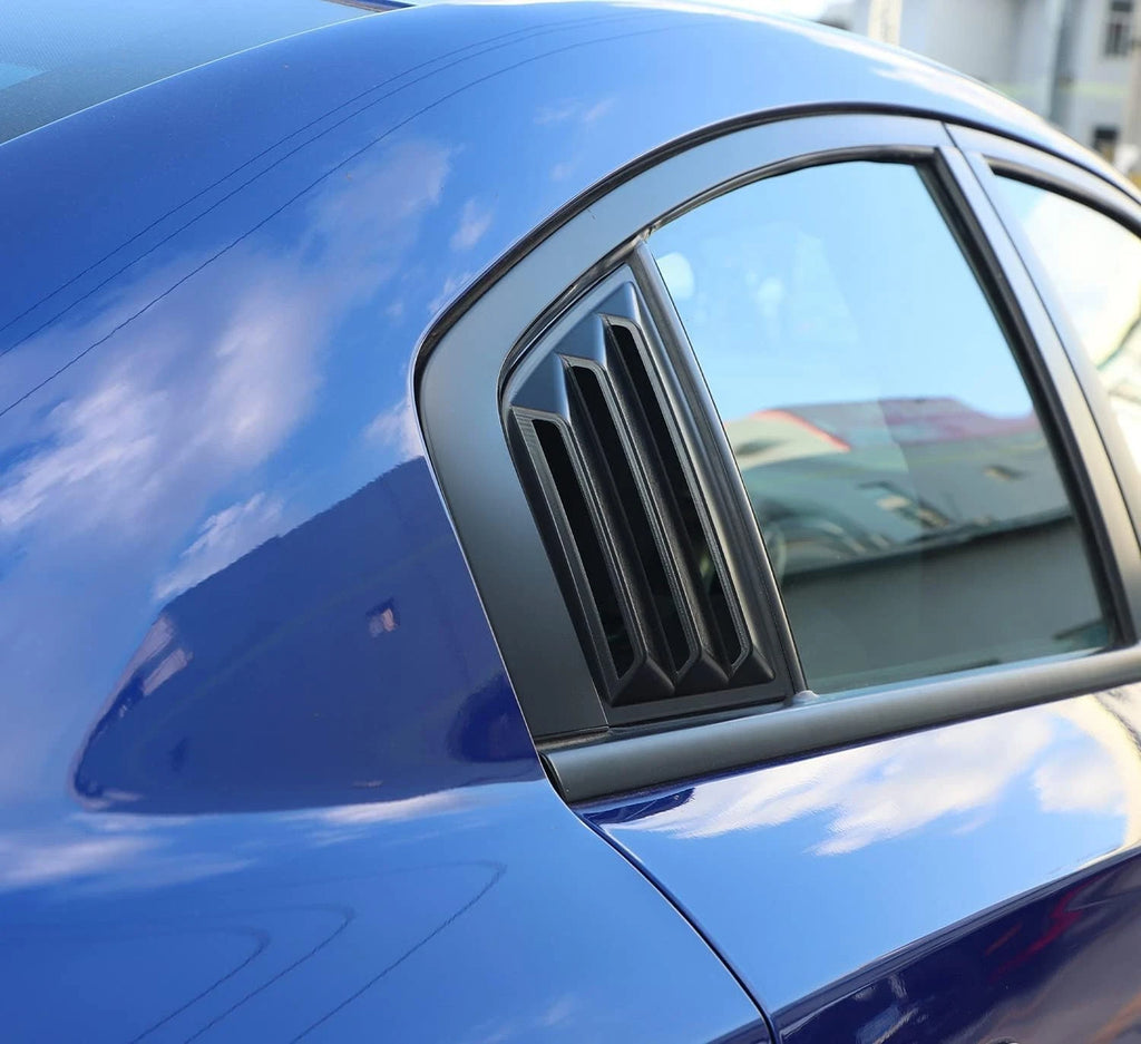 Brand New 2011-2024 Dodge Charger Exterior Side Window Vent Louver Cover Glossy Black