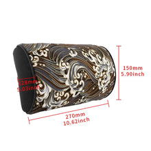 Load image into Gallery viewer, BRAND NEW 1PCS JDM SAKURA Black Wave Fabric Soft Cotton Car Neck Rest Pillow Headrest