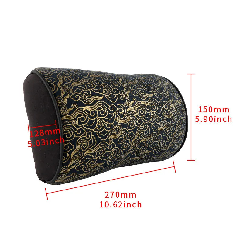 BRAND NEW 1PCS JDM SAKURA Black Cloud Fabric Soft Cotton Car Neck Rest Pillow Headrest