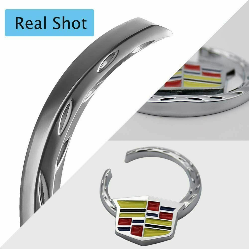 BRAND NEW 2PCS Cadillac Fender BADGE Marker Door Badge Emblem Car Decoration Sport V