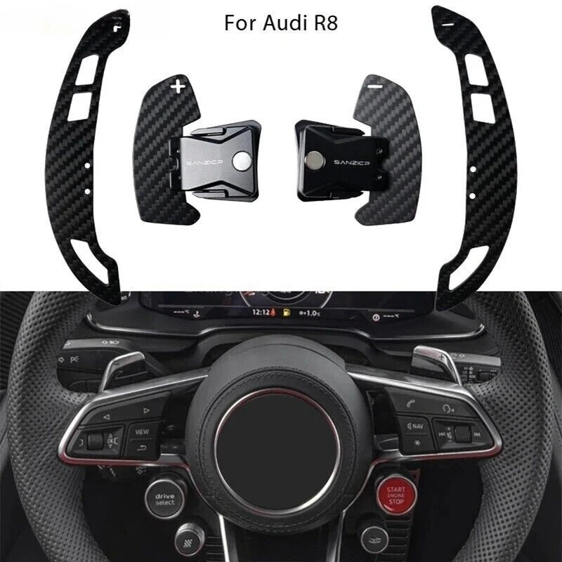 BRAND NEW Audi R8 2015-2023 Real Carbon Fiber Replacement Magnetic Paddle Shifter