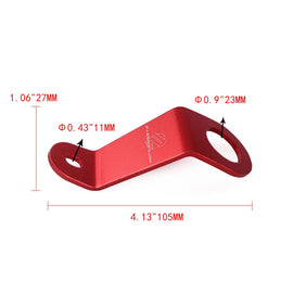 BRAND NEW PASSWORD JDM EG EH EJ CIVIC RED CNC BILLET ALUMINUM RADIATOR STAY MOUNT BRACKET+WASHER KIT