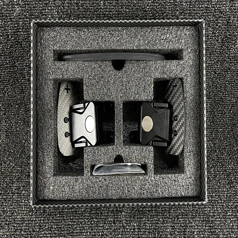 BRAND NEW Cadillac CT5 CT4 XT4 Real Carbon Fiber Replacement Magnetic Paddle Shifter