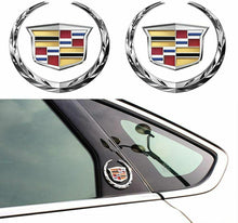 Load image into Gallery viewer, BRAND NEW 2PCS Cadillac Fender BADGE Marker Door Badge Emblem Car Decoration Sport V