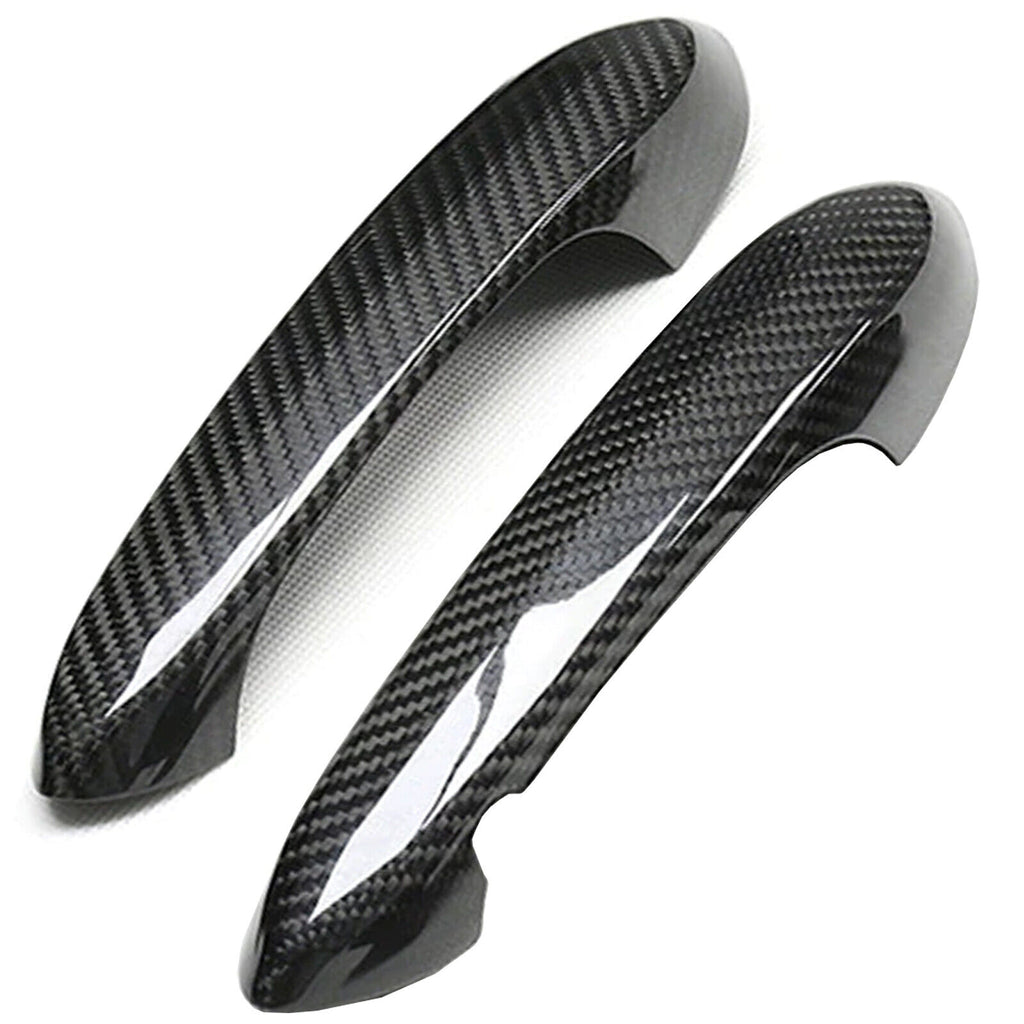 Brand New 2PCS 2019-2024 BMW G14 / G42 / G22 / G82 M4 / F91 M8 Real Carbon Fiber Door Handle Knob Cover Trim