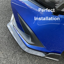 Load image into Gallery viewer, BRAND NEW 3PCS 2022-2024 Honda Civic 4DR SEDAN LX EX Si JDM 3PCS CARBON FIBER LOOK FRONT BUMPER LIP SPLITTER KIT