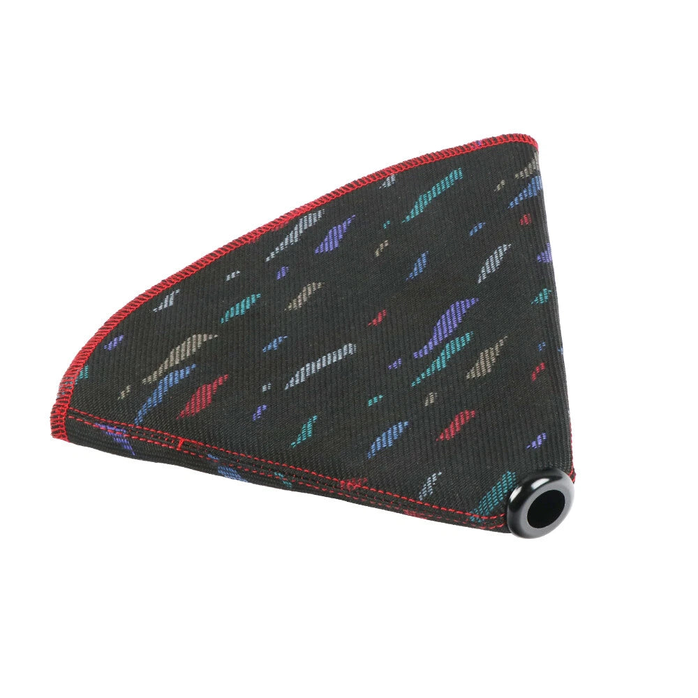 BRAND NEW UNIVERSAL RECARO BLACK Style Shift Knob Shifter Boot Cover Red Stitch AT/MT Universal