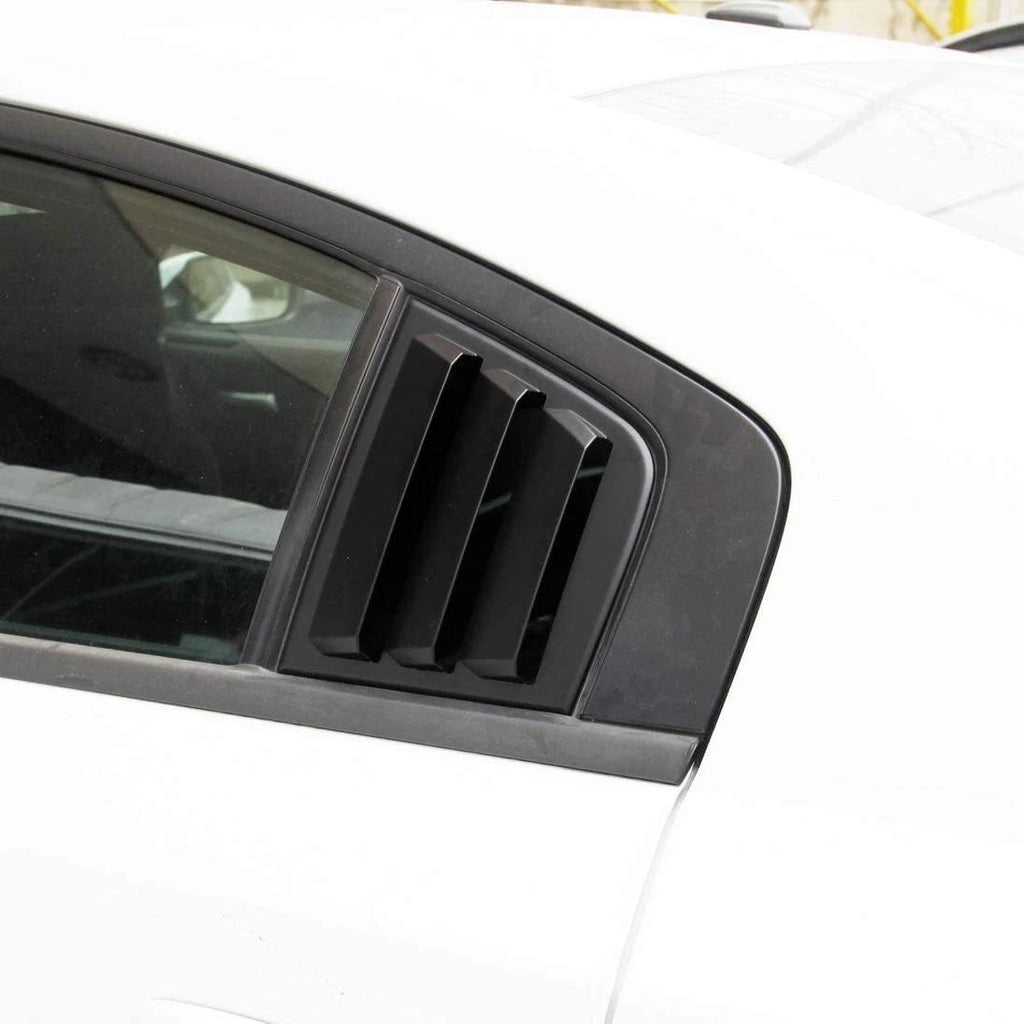 Brand New 2011-2024 Dodge Charger Exterior Side Window Vent Louver Cover Glossy Black