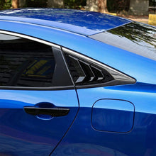 Load image into Gallery viewer, Brand New Honda Civic 10th 2016-2021 4DR SEDAN ABS Glossy Black Style Rear Side Vent Window Scoop Louver Cover