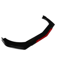 Load image into Gallery viewer, Brand New 5PCS UNIVERSAL GLOSSY BLACK / RED FRONT BUMPER LIP SPLITTER KIT