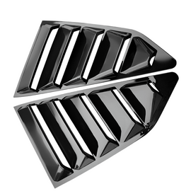 Brand New 2PCS Camaro 2016-2023 Glossy Black Side Window Scoop Quarter Louver Cover