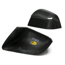 Load image into Gallery viewer, Brand New 2025-2026 Tesla Model Y Real Carbon Fiber Car Side Mirror Add On Cover Caps