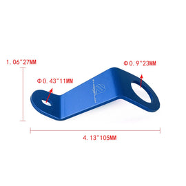 BRAND NEW PASSWORD JDM EG EH EJ CIVIC BLUE CNC BILLET ALUMINUM RADIATOR STAY MOUNT BRACKET+WASHER KIT