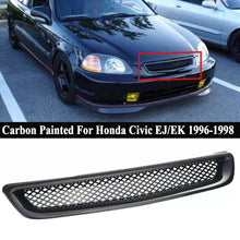 Load image into Gallery viewer, Brand New 1996-1998 Honda Civic EJ/EK Jdm Type R Carbon Fiber Style Mesh ABS Front Hood Grille Grill - JK Racing Inc