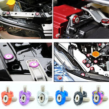 Load image into Gallery viewer, BRAND NEW 10PCS PASSWORD JDM BLACK ALUMINUM Fender Washers Engine Bolt Dress Up Kit - USA