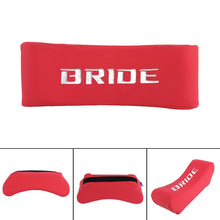 Load image into Gallery viewer, BRAND NEW UNIVERSAL 1PCS JDM BRIDE Embroidery Red Leather Car Neck Rest Pillow Headrest Cushion