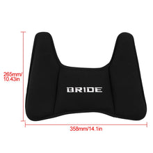 Load image into Gallery viewer, BRAND NEW 1PCS BRIDE Black Racing Bucket Seat Cover Protect H Type Waist Lumber Pad Rest Cushion