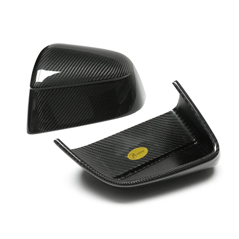 Brand New 2025-2026 Tesla Model Y Real Carbon Fiber Car Side Mirror Add On Cover Caps