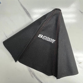 Brand New Universal Spoon Sports Leather PVC Red Stitching Leather Gear Manual Shifter Shift Knob Boot Cover