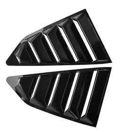 Brand New 2PCS Camaro 2016-2023 Glossy Black Side Window Scoop Quarter Louver Cover