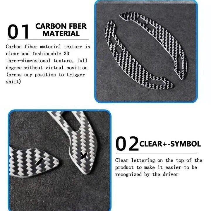 BRAND NEW Audi R8 2015-2023 Real Carbon Fiber Replacement Magnetic Paddle Shifter