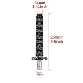 BRAND NEW UNIVERSAL 25CM JDM Samurai Sword Silver Shift Knob Shifter Alloy Katana Adapter M8 M10 M12