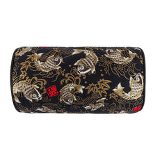 Load image into Gallery viewer, BRAND NEW 1PCS JDM SAKURA Black Koi Fish Fabric Soft Cotton Car Neck Rest Pillow Headrest