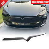Brand New Tesla Model X 2016-2023 Real Carbon Fiber Front Center Grille Cover Trim