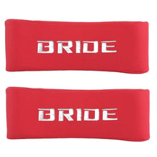 Load image into Gallery viewer, BRAND NEW UNIVERSAL 1PCS JDM BRIDE Embroidery Red Leather Car Neck Rest Pillow Headrest Cushion