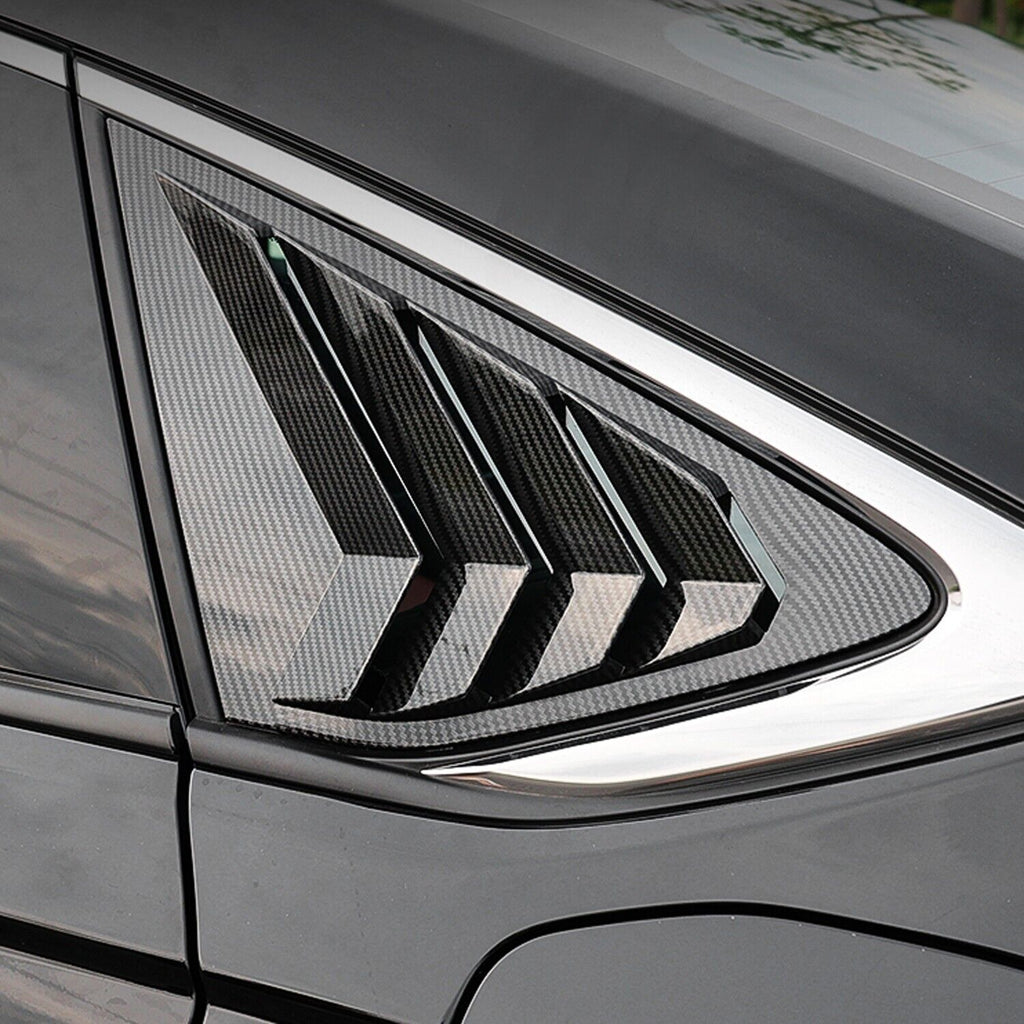 Brand New 2023-2024 Honda Accord JDM Carbon Fiber Look Rear Side Window Louver Cover Vent Visor