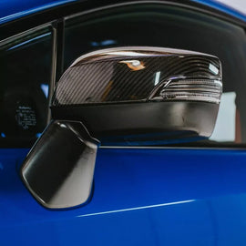 Brand New 2015-2021 Subaru WRX STI Real Carbon Fiber Side View Mirror Cover Caps