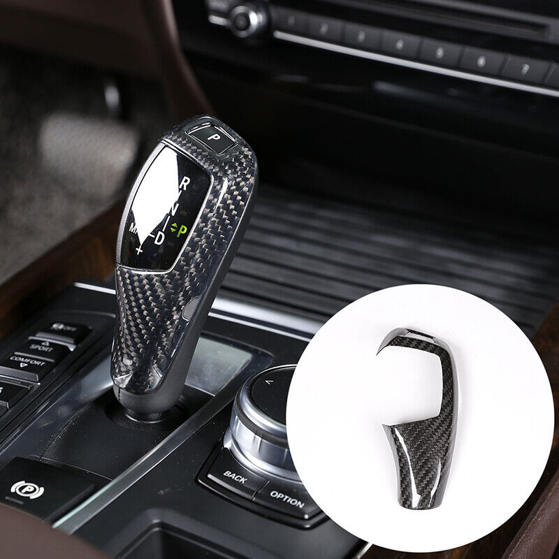Brand New Real Carbon Fiber Gear Shift Knob Trim Cover Fits BMW X3 X4 X5 X6 F10 F30