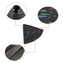 Load image into Gallery viewer, BRAND NEW UNIVERSAL RECARO BLACK Style Shift Knob Shifter Boot Cover Red Stitch AT/MT Universal