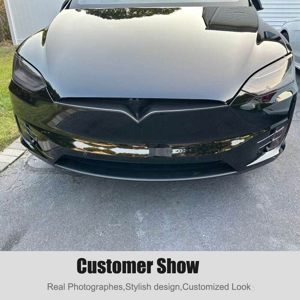 Brand New Tesla Model X 2016-2023 Real Carbon Fiber Front Center Grille Cover Trim