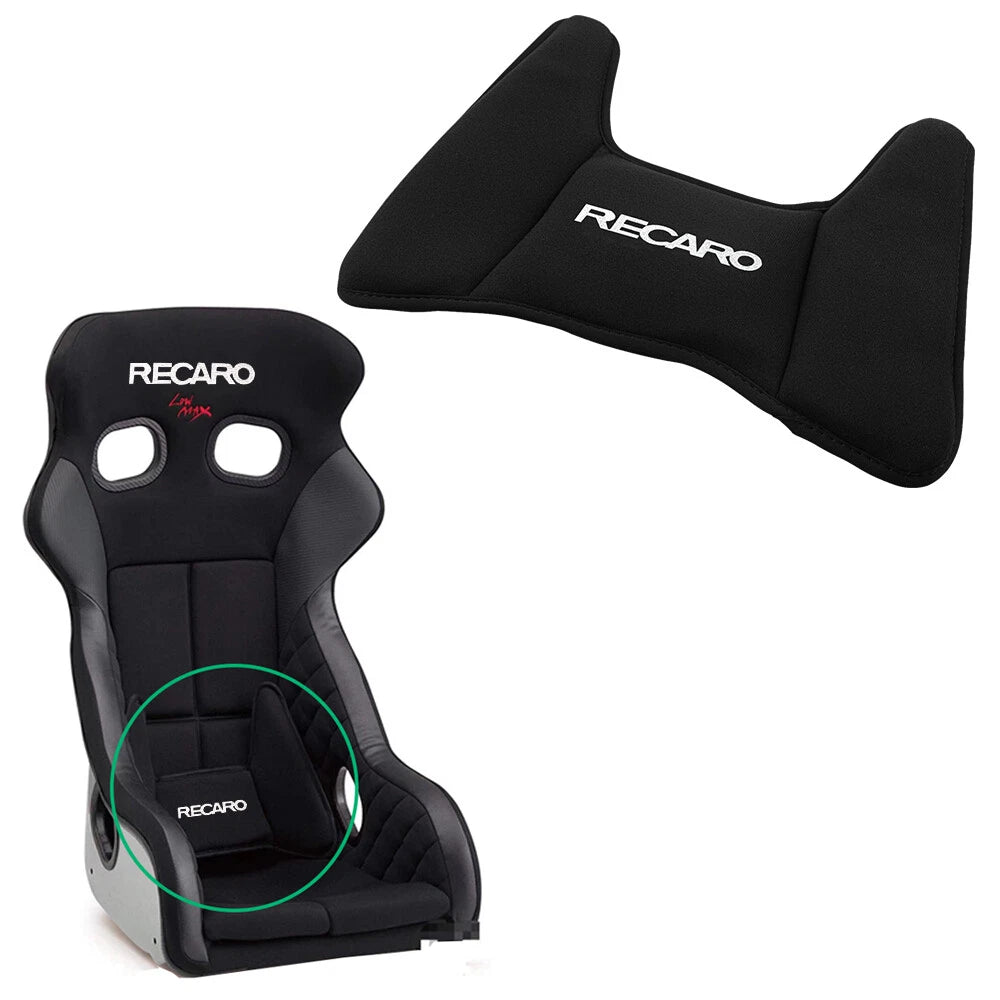 BRAND NEW 1PCS RECARO Black Racing Bucket Seat Cover Protect H Type Waist Lumber Pad Rest Cushion