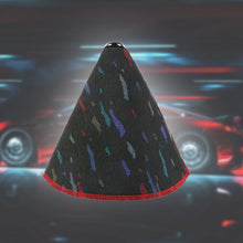 Load image into Gallery viewer, BRAND NEW UNIVERSAL RECARO BLACK Style Shift Knob Shifter Boot Cover Red Stitch AT/MT Universal