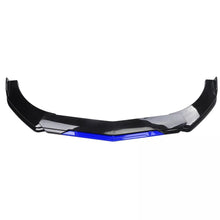 Load image into Gallery viewer, Brand New 5PCS UNIVERSAL GLOSSY BLACK / BLUE FRONT BUMPER LIP SPLITTER KIT
