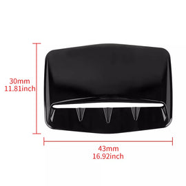 Brand New Universal Hood Scoop Vent Bonnet Cover Trim Car Air Flow Decorative Glossy Black
