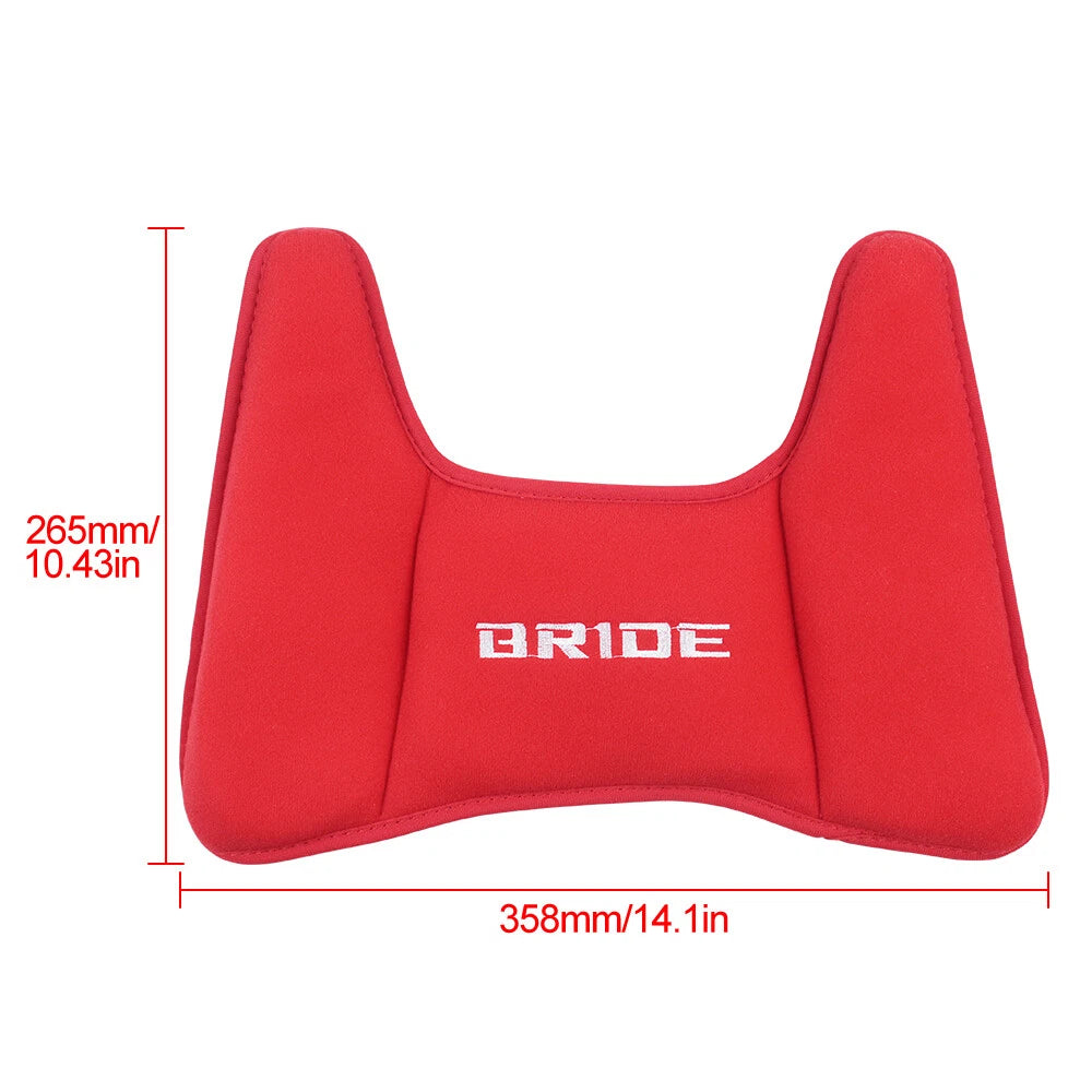 BRAND NEW 1PCS BRIDE RED Racing Bucket Seat Cover Protect H Type Waist Lumber Pad Rest Cushion