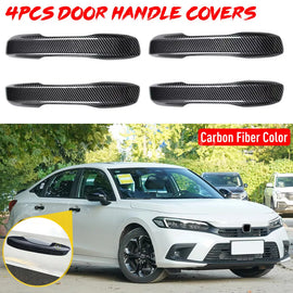 BRAND NEW 4PCS 2022-2025 Honda Civic Carbon Fiber Look Door Handle Cover Trim Overlay Cap Kit