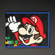 Load image into Gallery viewer, Brand New Men Super Mario Bros Purse Short Bifold Fashion Leather Wallet