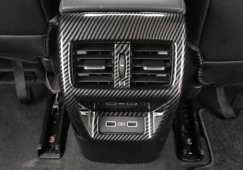 Brand New Honda Civic 11th 2022-2024 ABS Carbon Fiber Look Rear AC Air Outlet Vent Cover Trim
