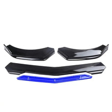 Load image into Gallery viewer, Brand New 5PCS UNIVERSAL GLOSSY BLACK / BLUE FRONT BUMPER LIP SPLITTER KIT